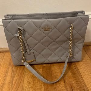 Kate Spade Grey Quilted Purse